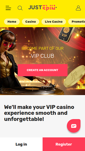 Justspin Casino Mobile VIP Program