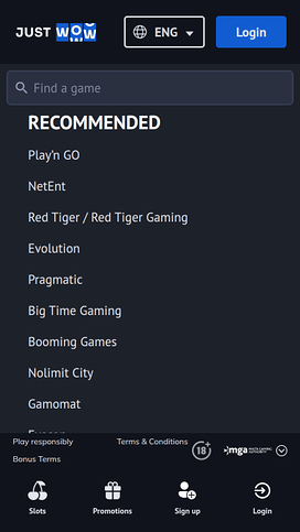 JustWOW Casino Mobile Game Developers