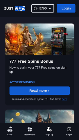 JustWOW Casino Mobile Promotions