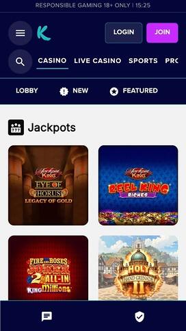 Karamba Casino Jackpot Mobile
