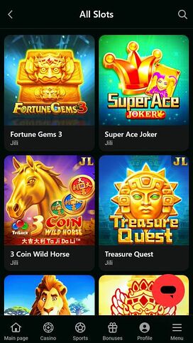 Juegos móviles del casino Kheli Bet