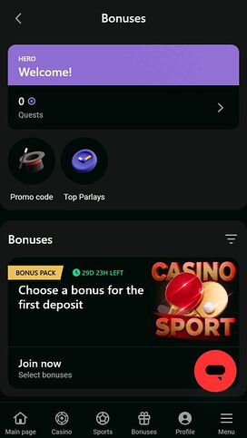 Promociones móviles de Kheli Bet Casino