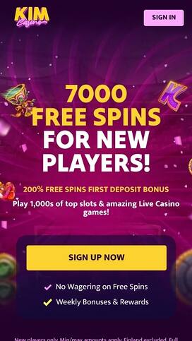 Kim Casino Homepage Mobile