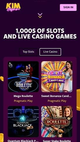 Kim Casino Live Dealer Mobile