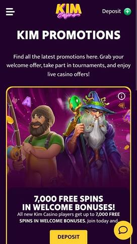 Kim Casino Promotions Mobile