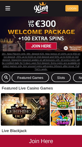 King Casino Live Dealer Mobile