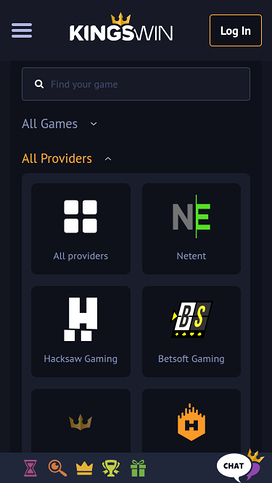 KingsWin Casino Mobile Game Developers