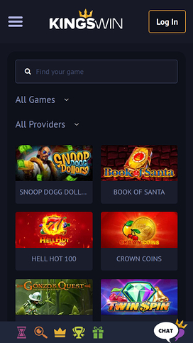 KingsWin Casino Mobile Games
