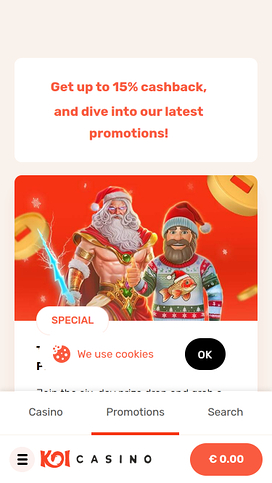 Koi Casino Mobile Promotions