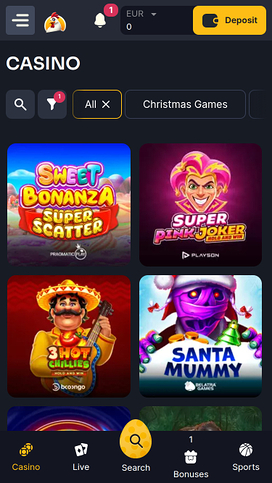 Koko.bet Casino Mobile Games