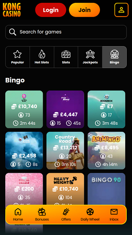 Kong Casino Mobile Bingo