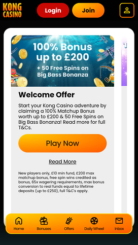 Kong Casino Mobile Promotions