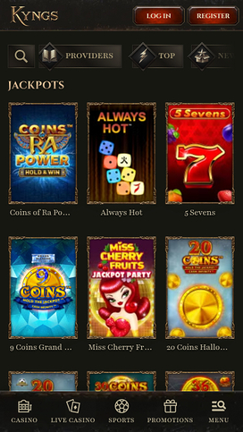 Kyngs Casino Mobile Jackpot