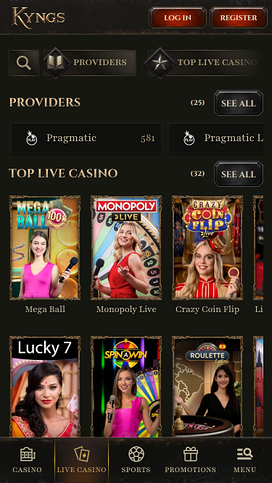 Kyngs Casino Mobile Live Dealer