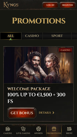 Kyngs Casino Mobile Promotions