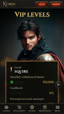 Kyngs Casino Mobile VIP Program