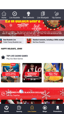 Ladbrokes Casino Mobile Live Dealer