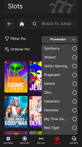 Las Vegas En Vivo Casino Mobile Game Developers