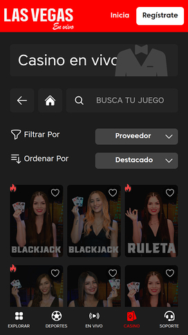Las Vegas En Vivo Casino Mobile Live Dealer