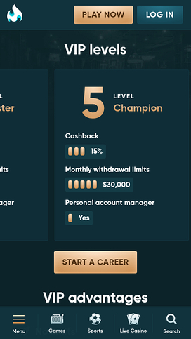 Legend Play Casino Mobile VIP Program