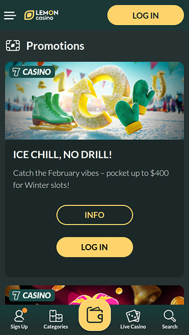 Lemon Casino Mobile Promotions