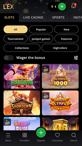 Lex Casino Mobile Games