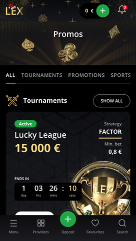 Lex Casino Mobile Promotions