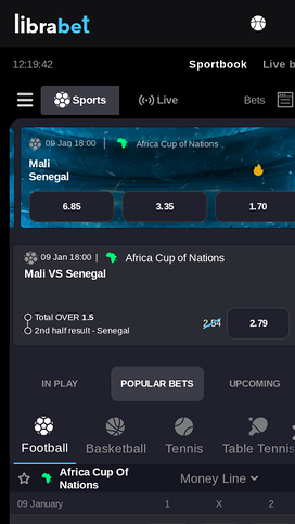 Librabet Casino Mobile Sports