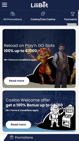 Lilibet Casino Mobile Promotions