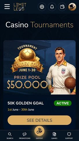 Limitless Casino Mobile Tournaments