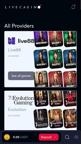 Livecasino Mobile Game Developers