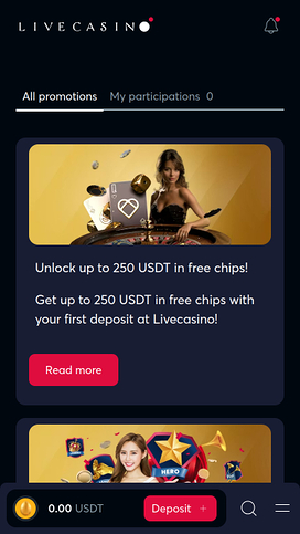 Livecasino Mobile Promotions
