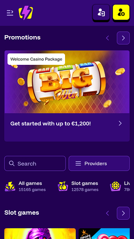 LiveWinz Casino Homepage