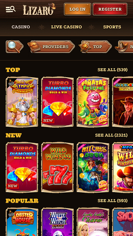 Lizaro Casino Games
