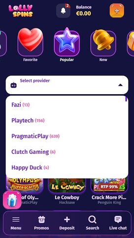 Desarrolladores de juegos móviles de Lolly Spins Casino
