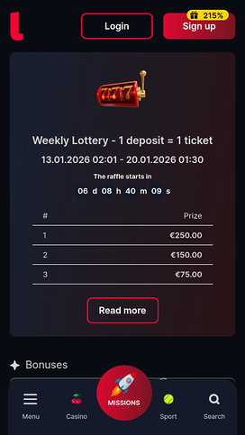 Promociones m óviles del casino Lollybet
