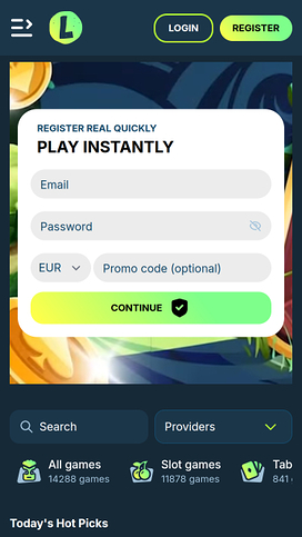 Lolo Casino Homepage