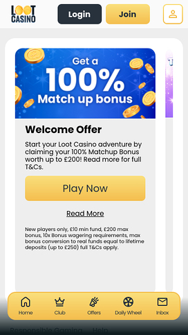 Loot Casino Mobile Promotions