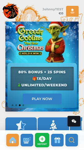 Lord Of The Spins Casino Mobile Homepage