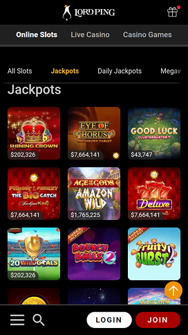 Lord Ping Casino Mobil Jackpott