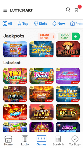 Lottomart Casino Mobile Jackpot 