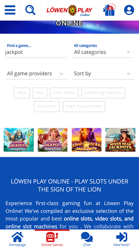 Lowen Play Mobile Jackpot