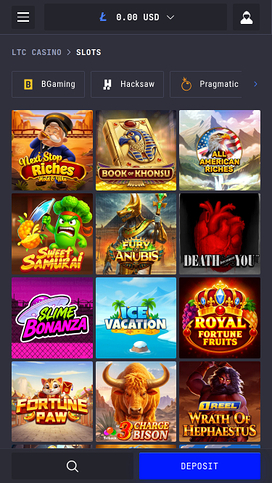 Juegos móviles de LTC Casino