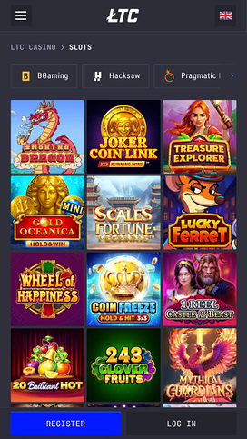 LTC Casino Mobile Games