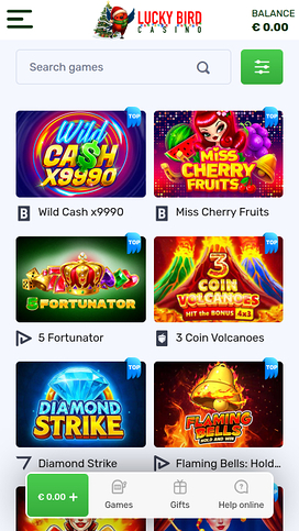 Lucky Bird Casino Mobile Games