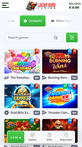 Lucky Bird Casino Mobile Jackpot