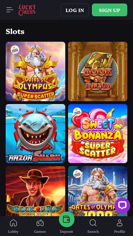 Lucky Circus Casino Mobile Games