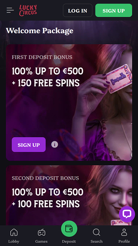 Lucky Circus Casino Mobile Promotions