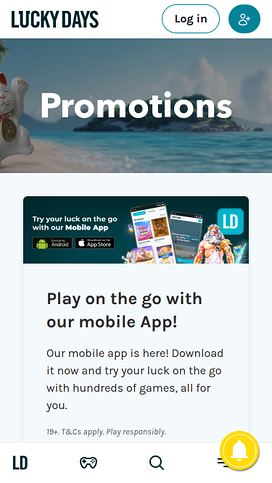 Lucky Days Casino Mobile Promotions