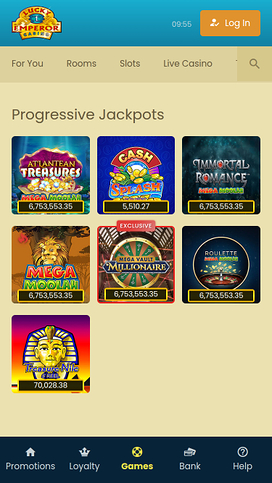 Lucky Emperor Casino Mobile Jackpot 